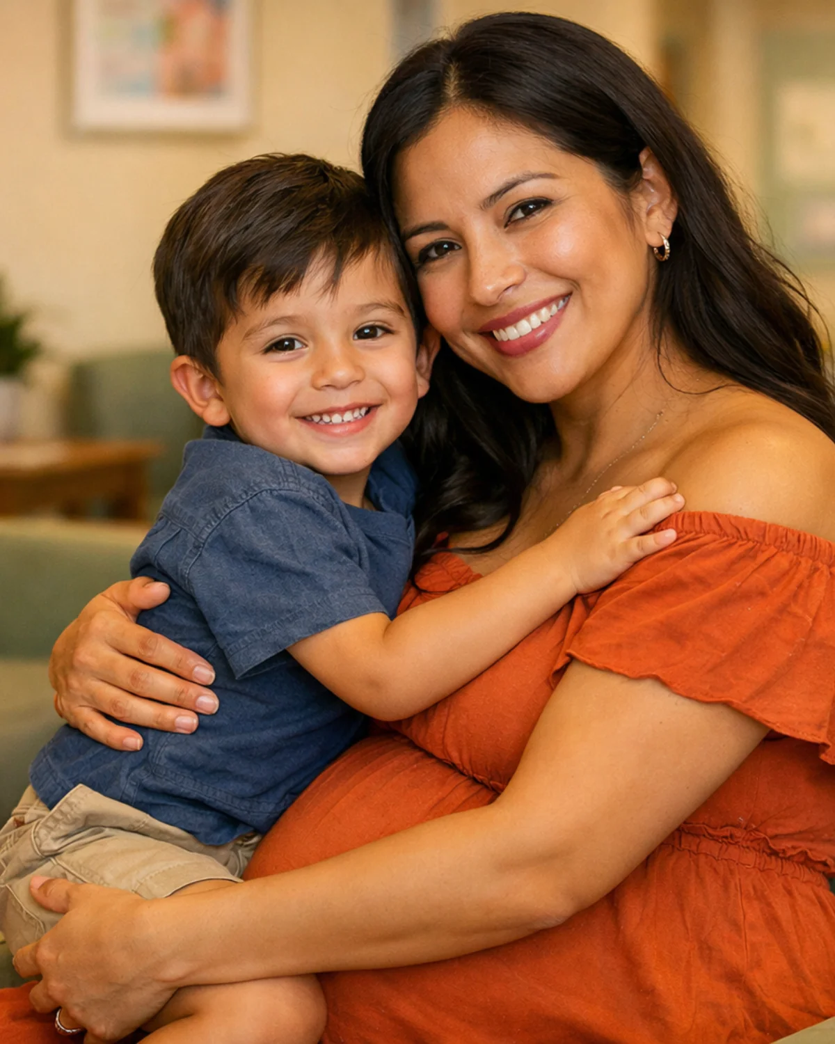 Mamá con su hijo — primera visita al dentista en Ulloa Clínica Dental, Naucalpan